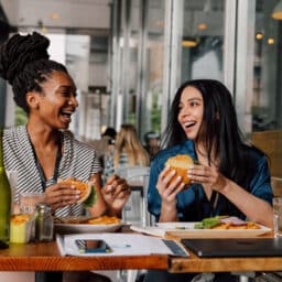 Two women out to lunch together